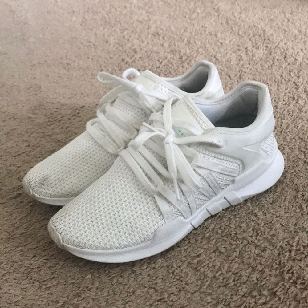Adidas all white shoes